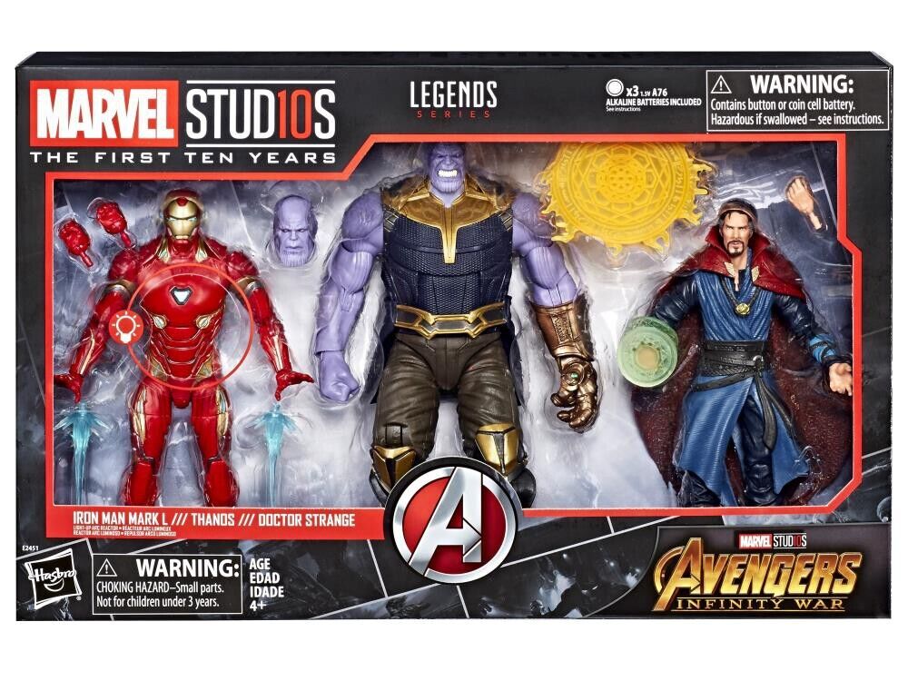 3-Pack Iron Man Mark L / Thanos / Doctor Strange