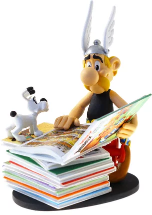 FIGURINE ASTERIX PILE D'ALBUMS