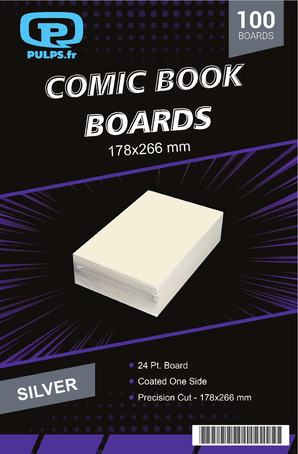 COMIC BOARDS SILVER SIZE PULP'S (100)