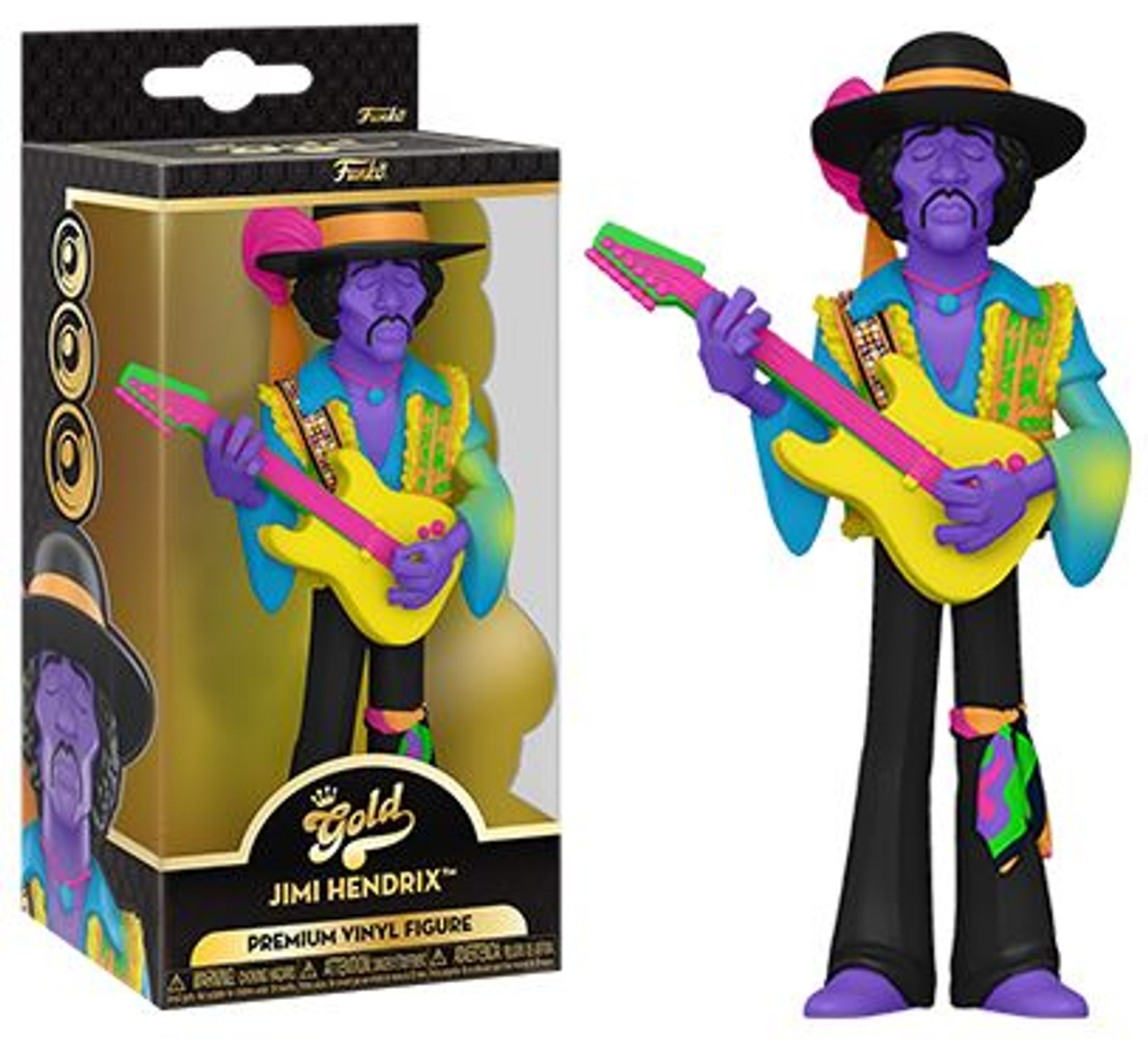 Gold Jimi Hendrix Black Light