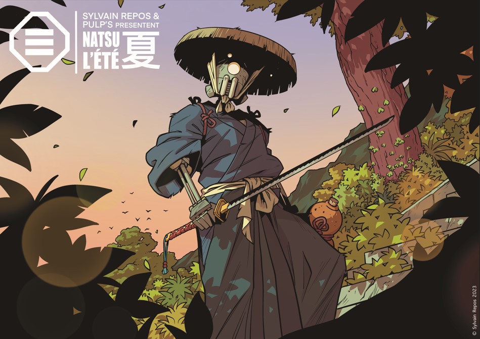 NATSU L'ÉTÉ - PRINT A3 SIGNÉ BY SYLVAIN REPOS ( YOJIMBOT ) - EXCLUSIF PULP'S BD