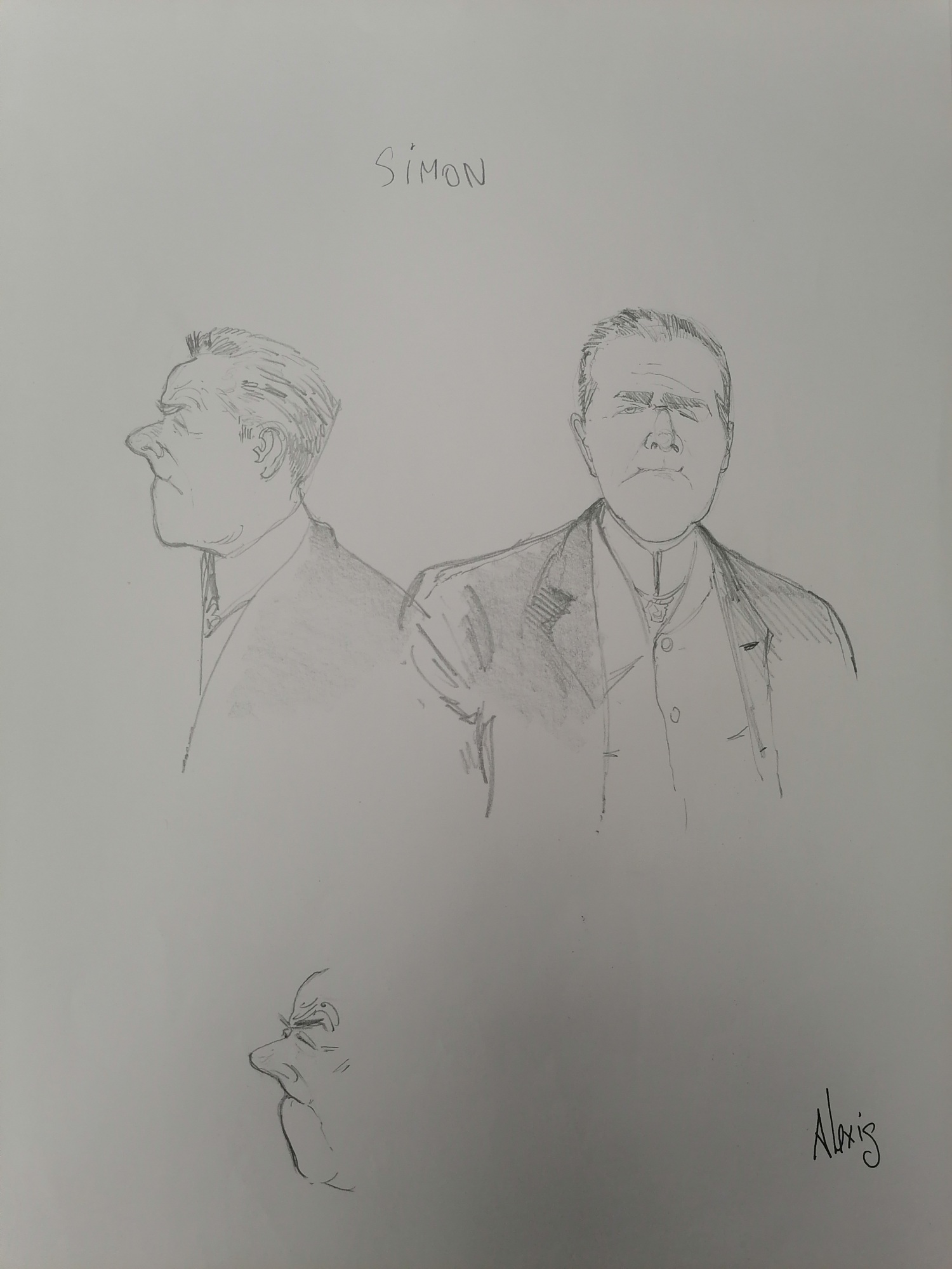 DESSIN ORIGINAL D'ALEXIS CHABERT : SIMON N°2