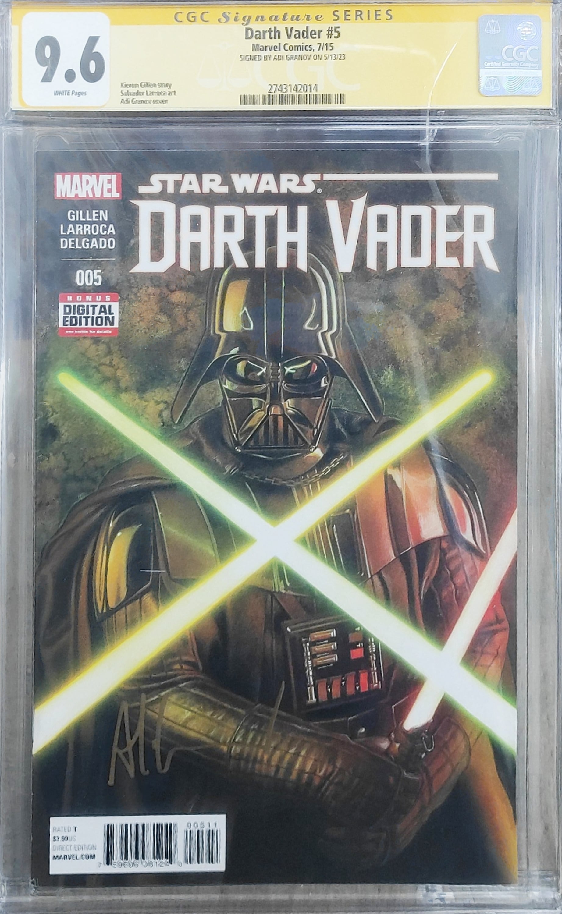 DARTH VADER #5 ADI GRANOV COVER 9.6