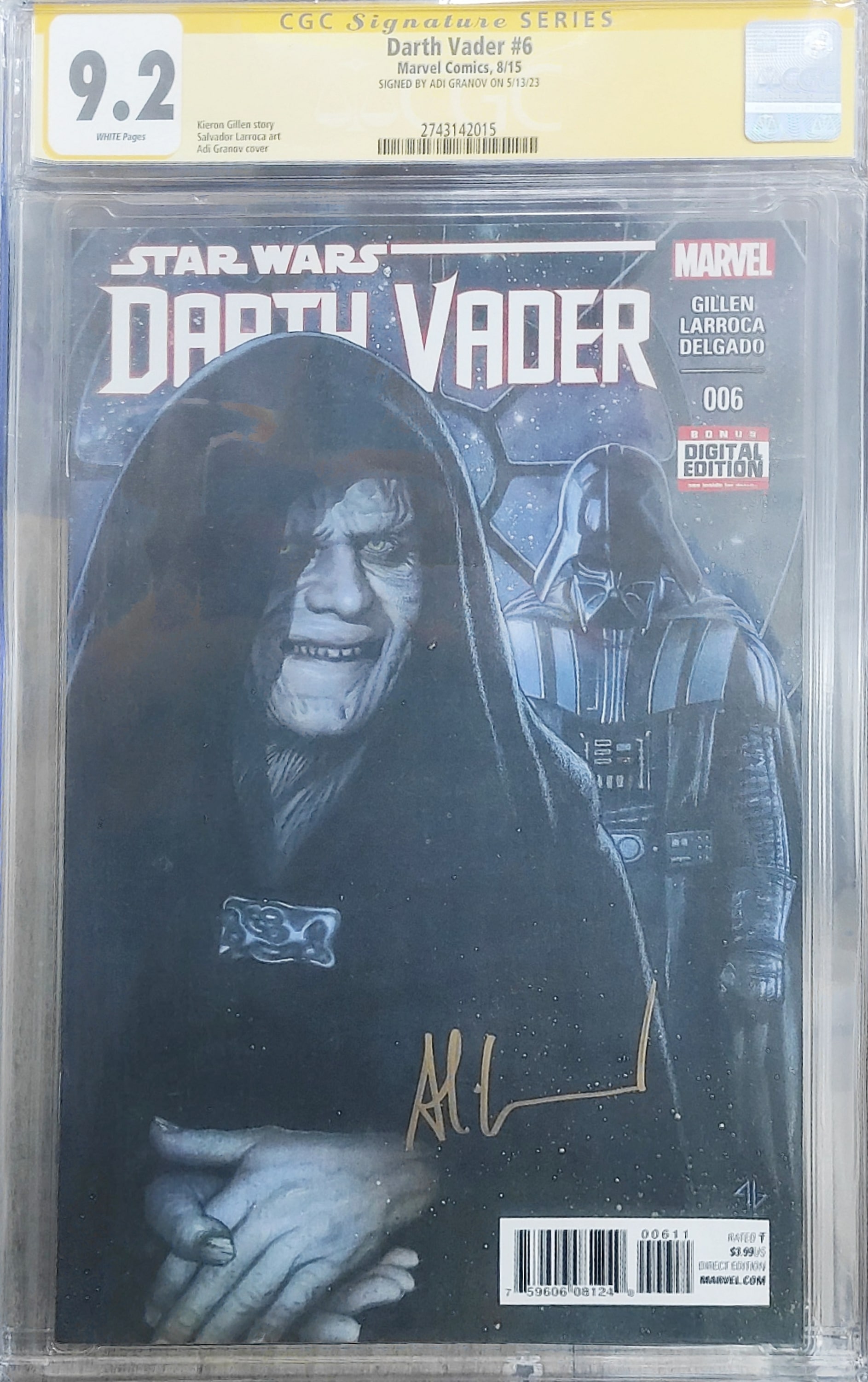 DARTH VADER #6 ADI GRANOV COVER 9.2