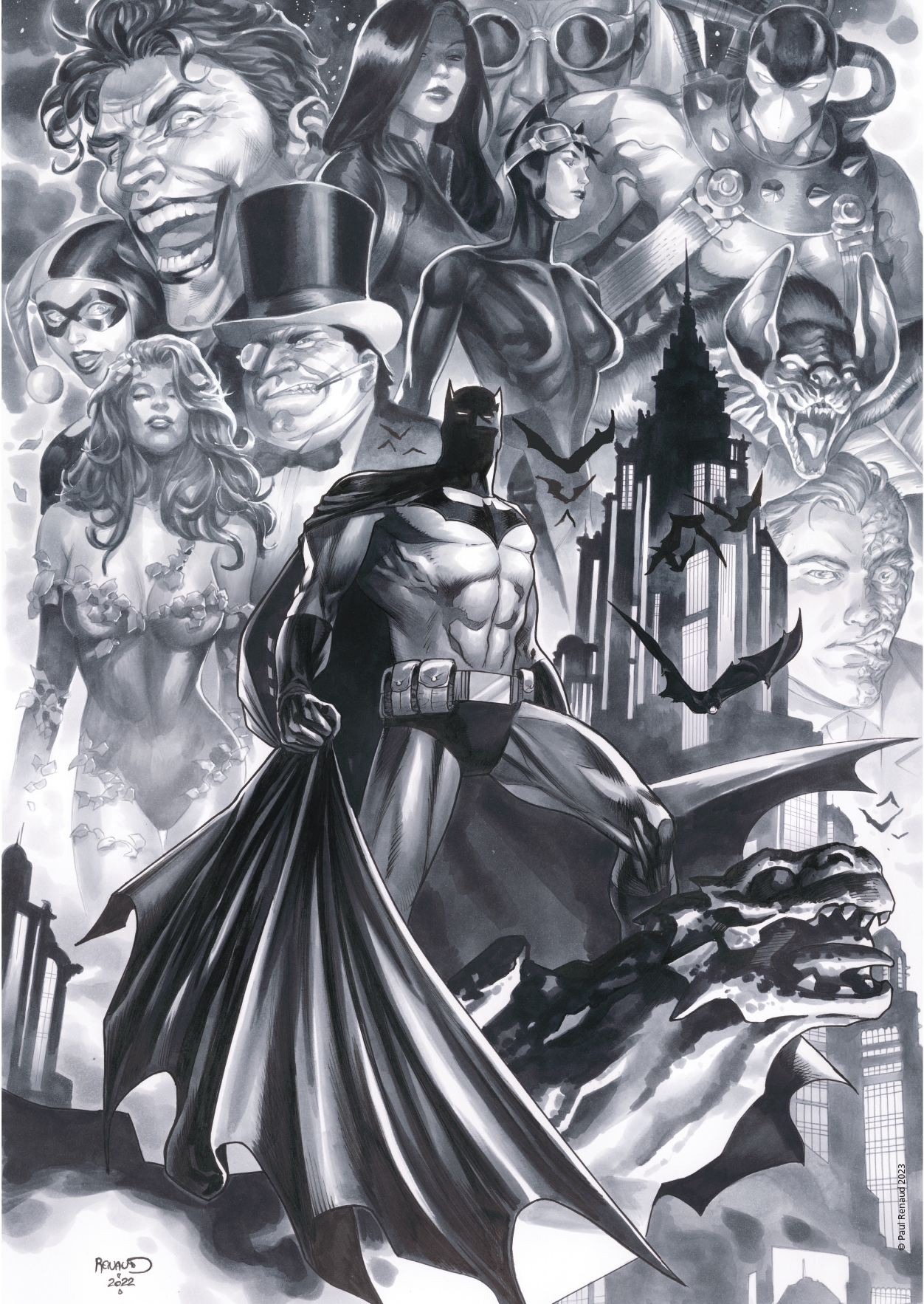 PRINT EXCLUSIF BATMAN BY PAUL RENAUD