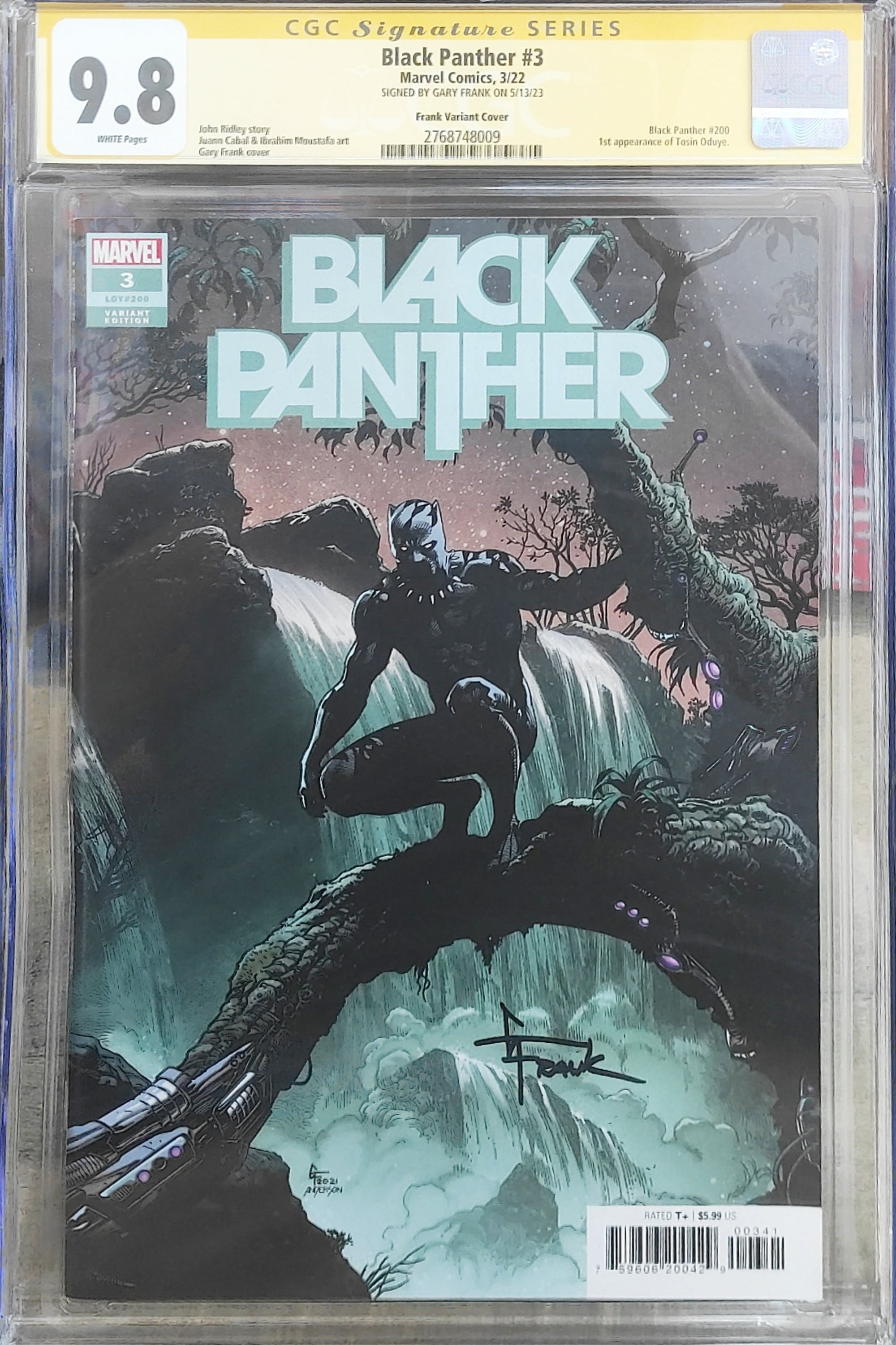 BLACK PANTHER #3 G.FRANK VARIANT 9.8