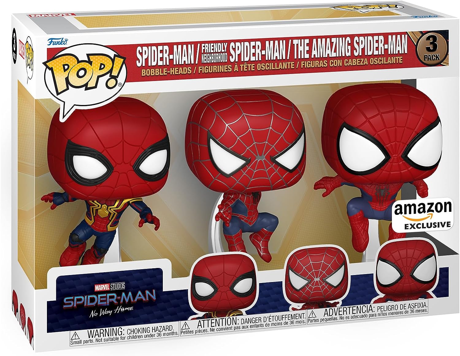 3-Pack Spider-Man No Way Home