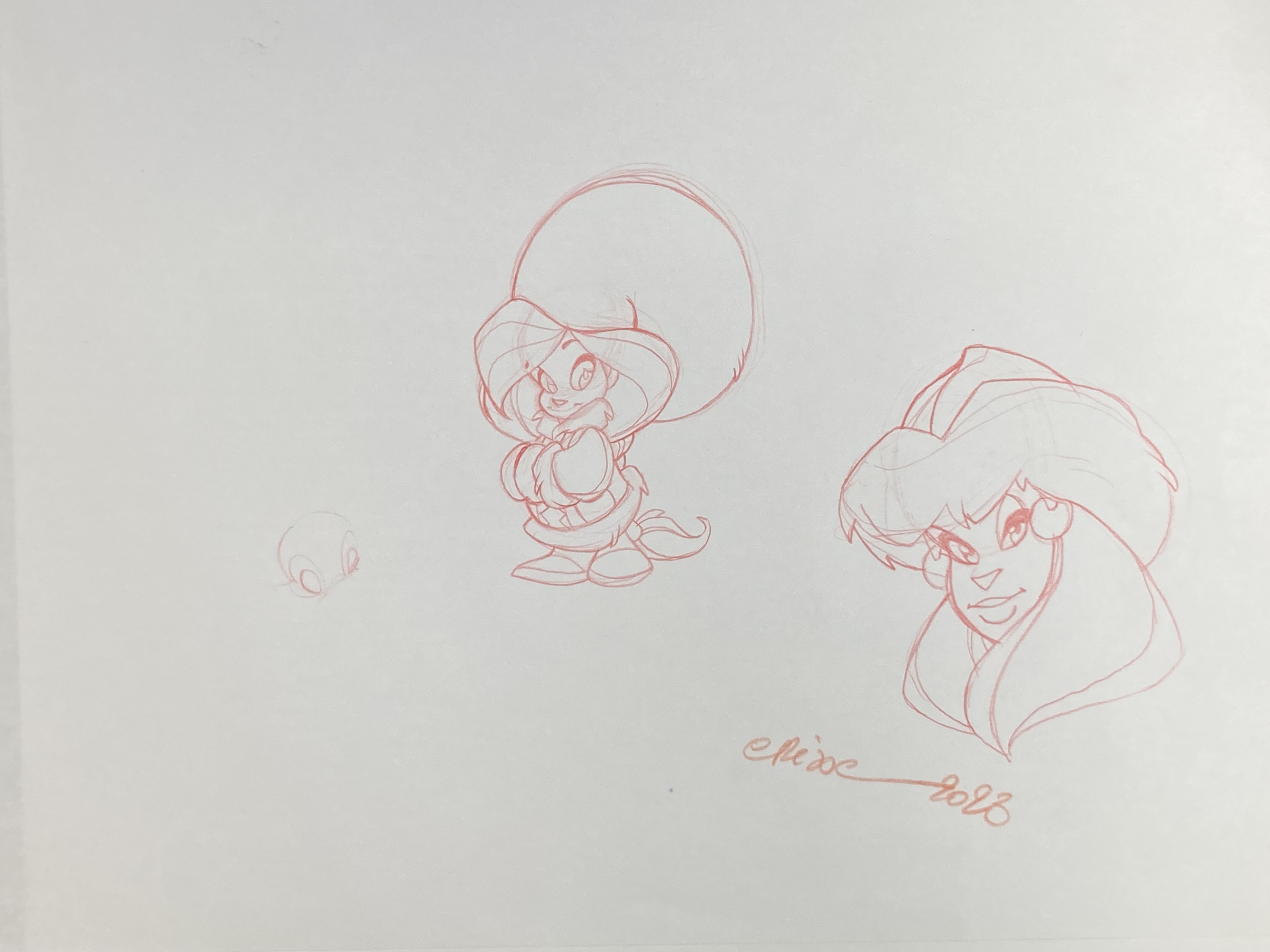 DESSIN ORIGINAL DE DIDIER CRISSE POUR ANYA : LA MAGICIENNE ET ANYA N°2