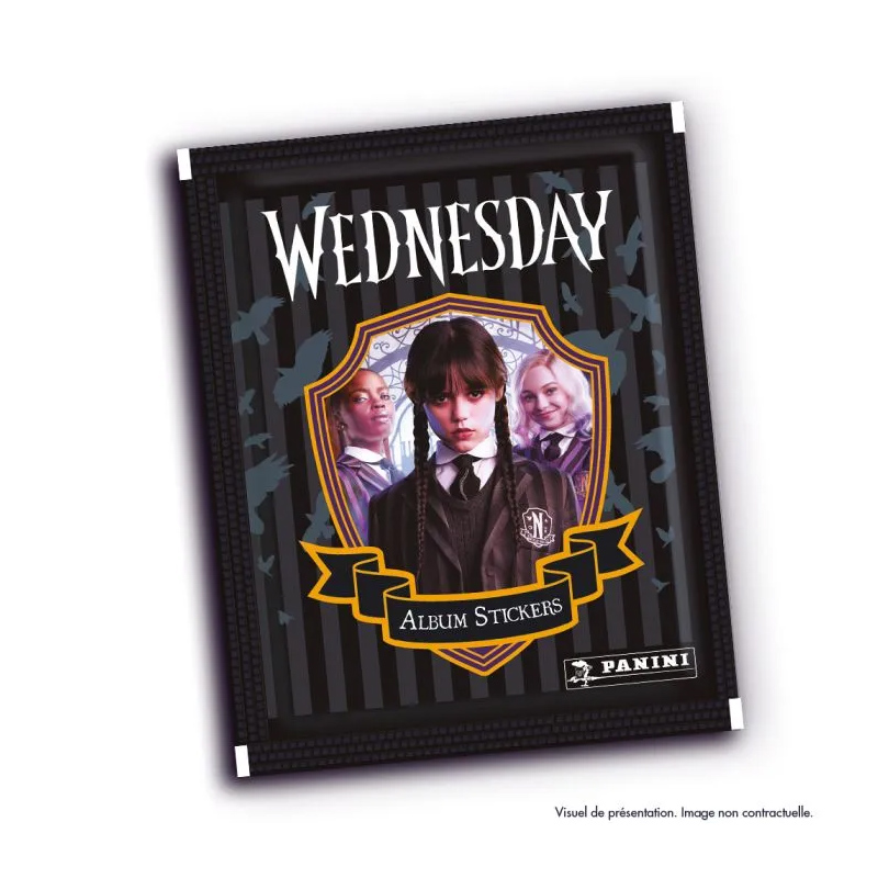 Booster De 5 Stickers Panini Wednesday Mercredi