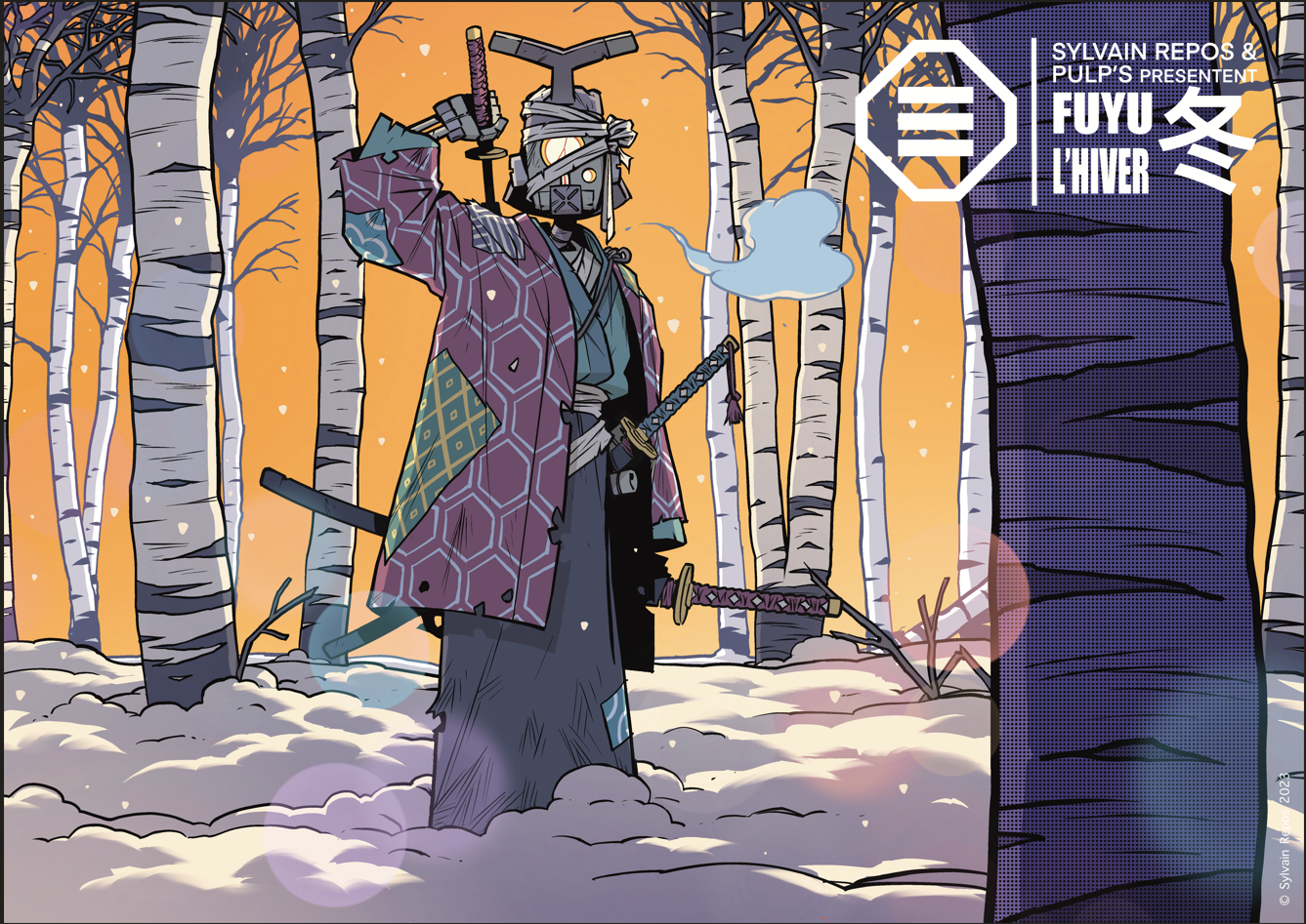 FUYU L'HIVER - PRINT A3 SIGNÉ BY SYLVAIN REPOS ( YOJIMBOT ) - EXCLUSIF PULP'S BD