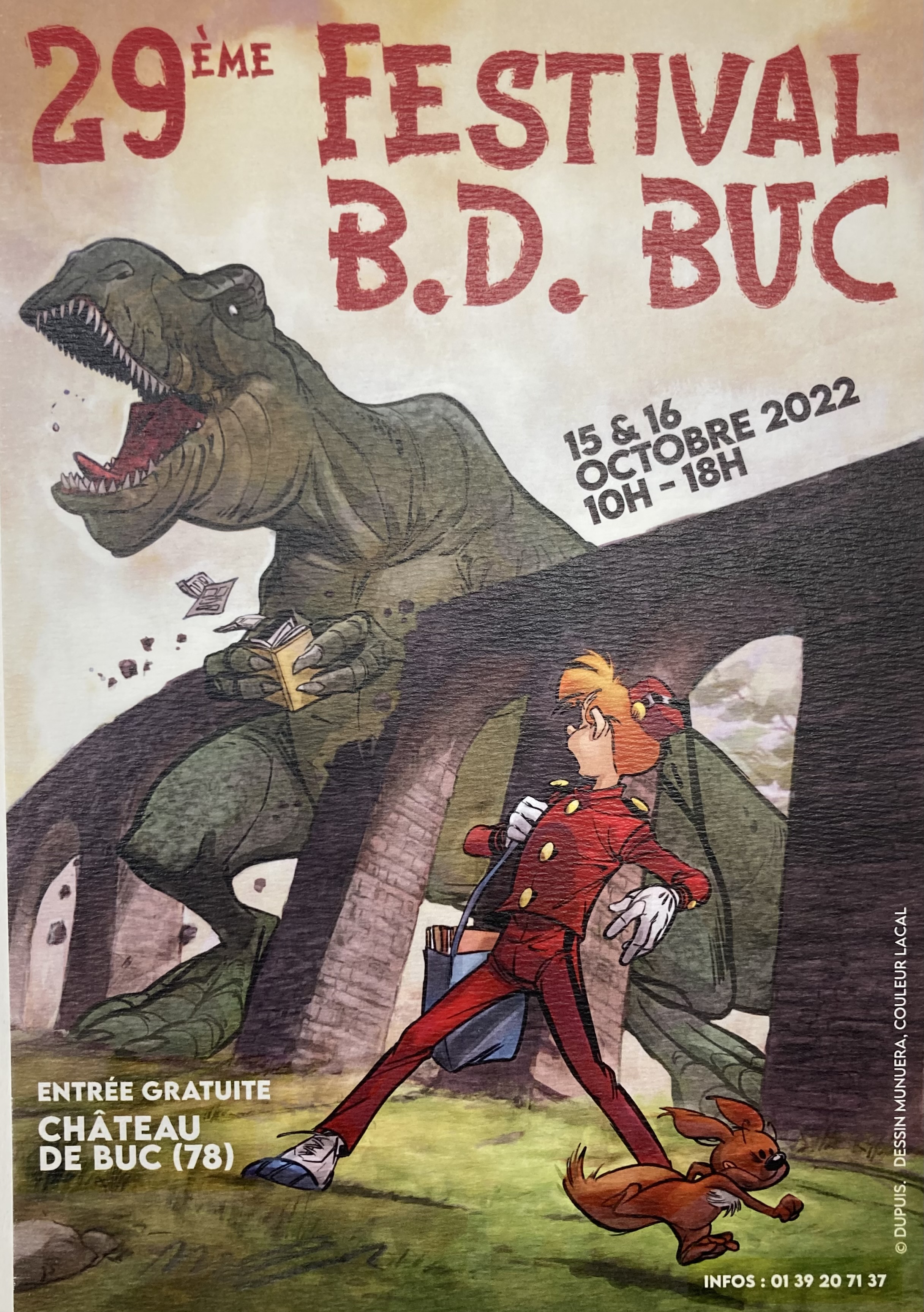 EX LIBRIS SPIROU POUR LE FESTIVAL DE BD BUC SIGNÉ PAR MUNUERA