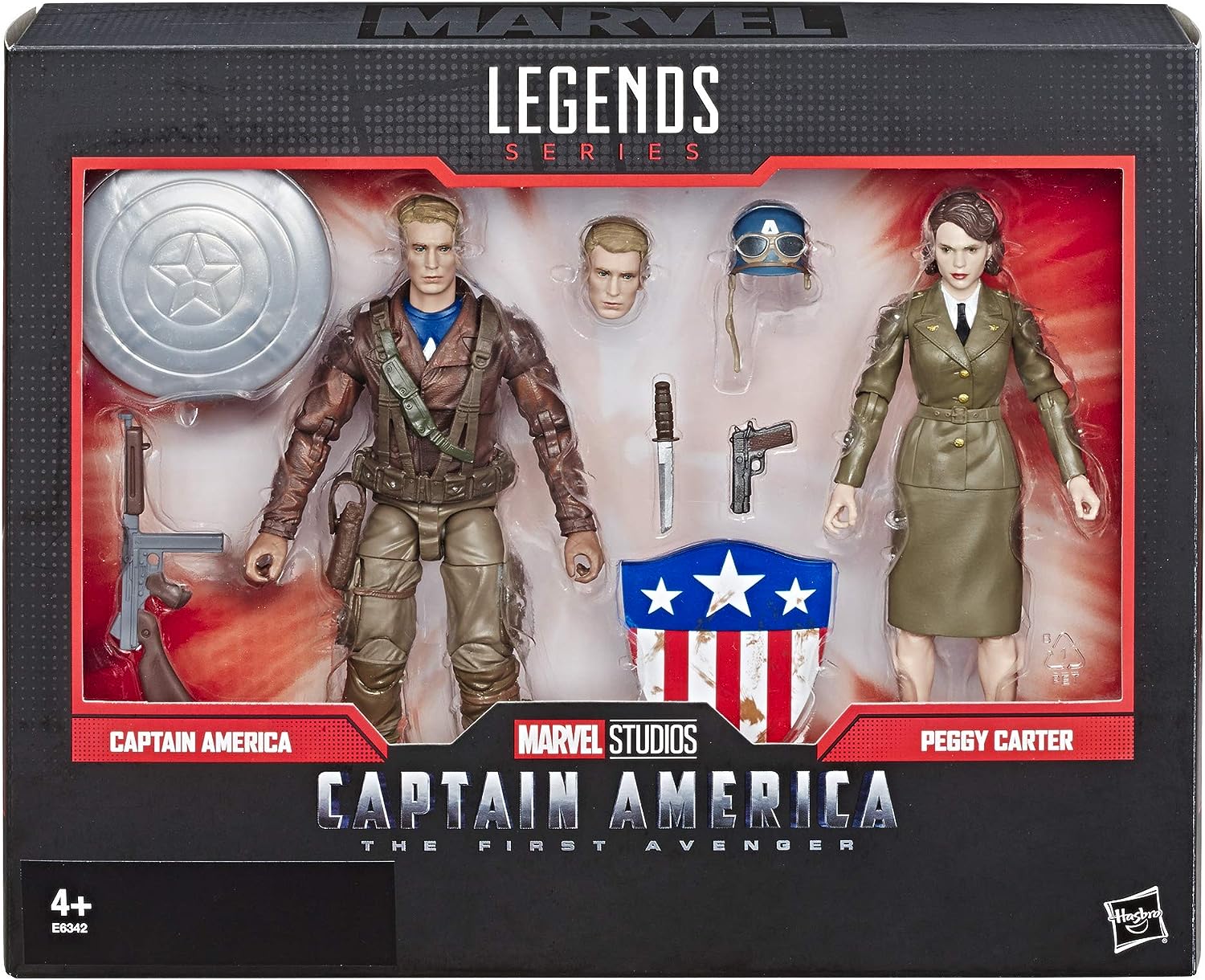 2-Pack Captain America & Peggy Carter