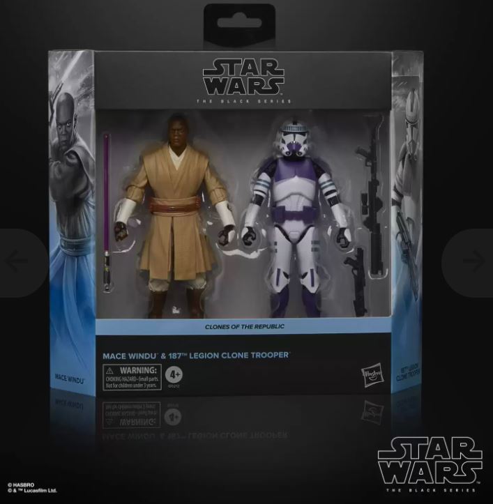 Black Series Mace Windu & 187th Legion Clone Trooper