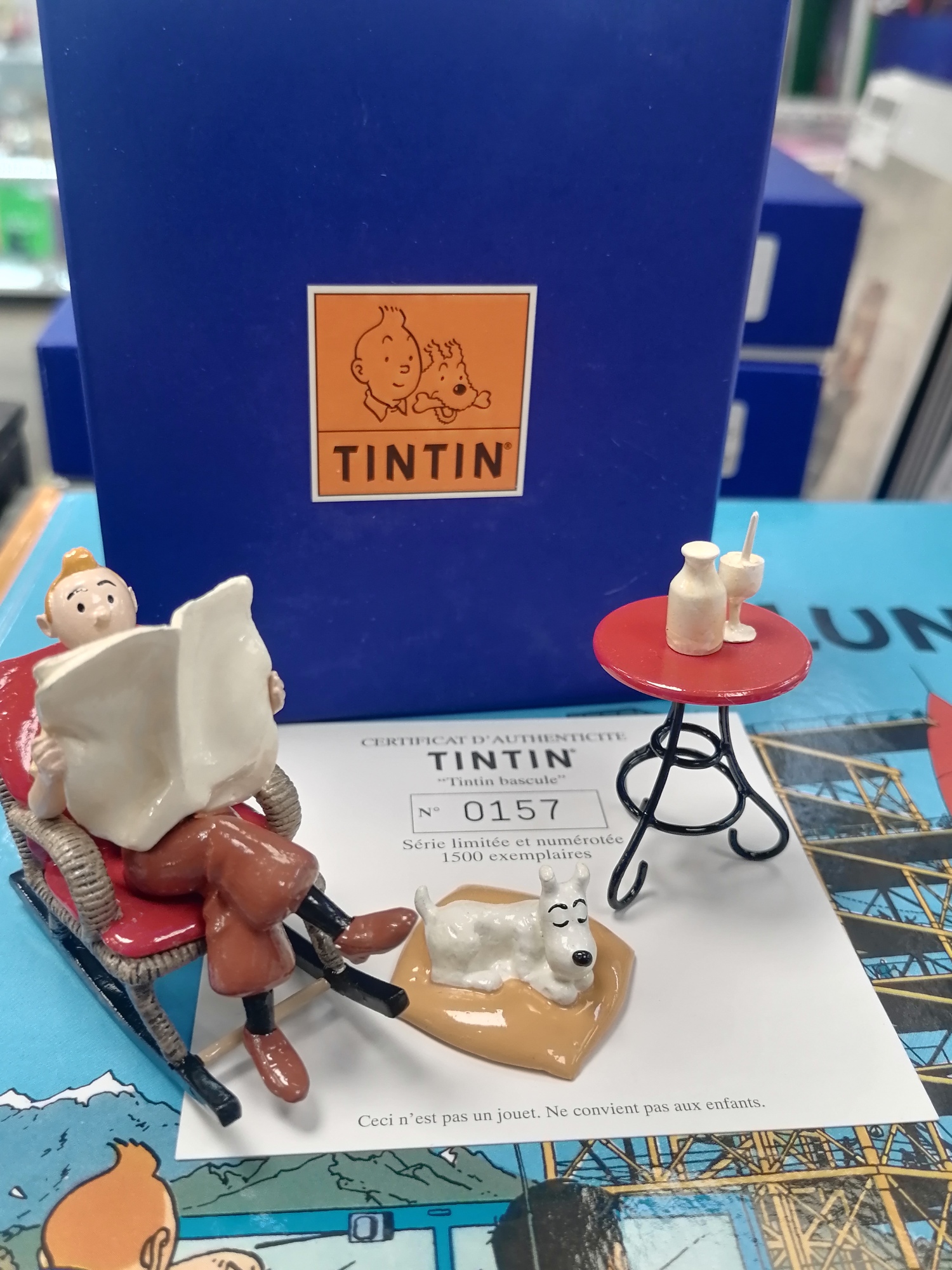 FIGURINE PIXI TINTIN BASCULE