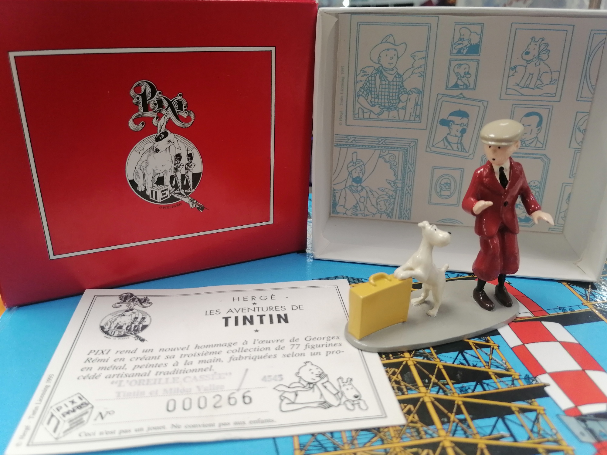 FIGURINE PIXI TINTIN ET MILOU VALISE (