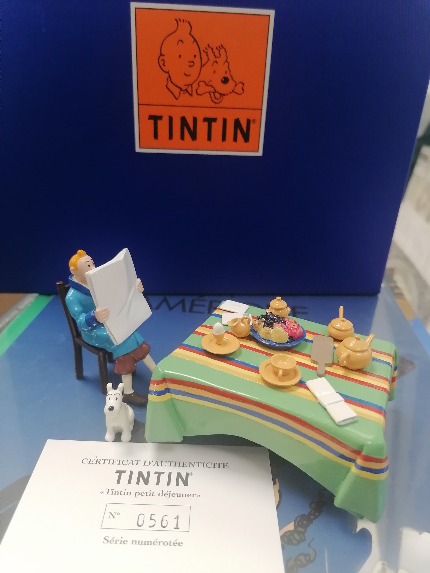 FIGURINES PIXI TINTIN : PETIT DEJEUNER