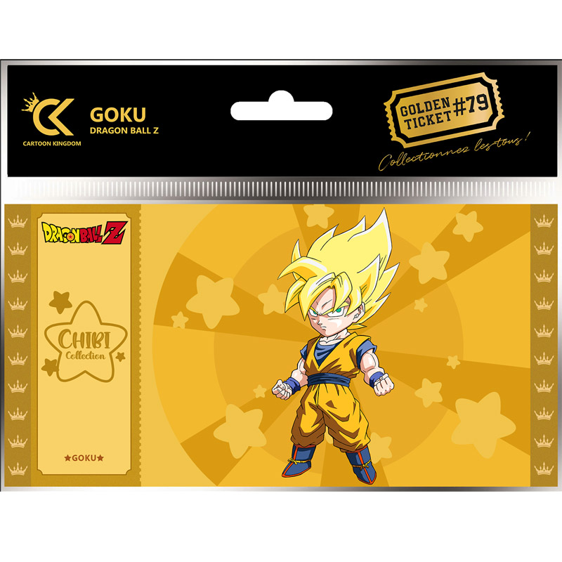 Golden Ticket Dragon Ball Z Chibi Super Saiyan Goku