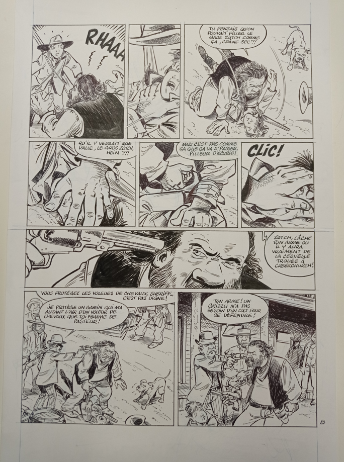 PAGE N°8 DE GUNTHRIE ORIGINAL PAR SERGE CARRERE