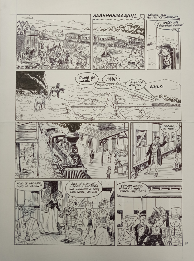 PAGE N°17 DE GUNTHRIE ORIGINAL PAR SERGE CARRERE