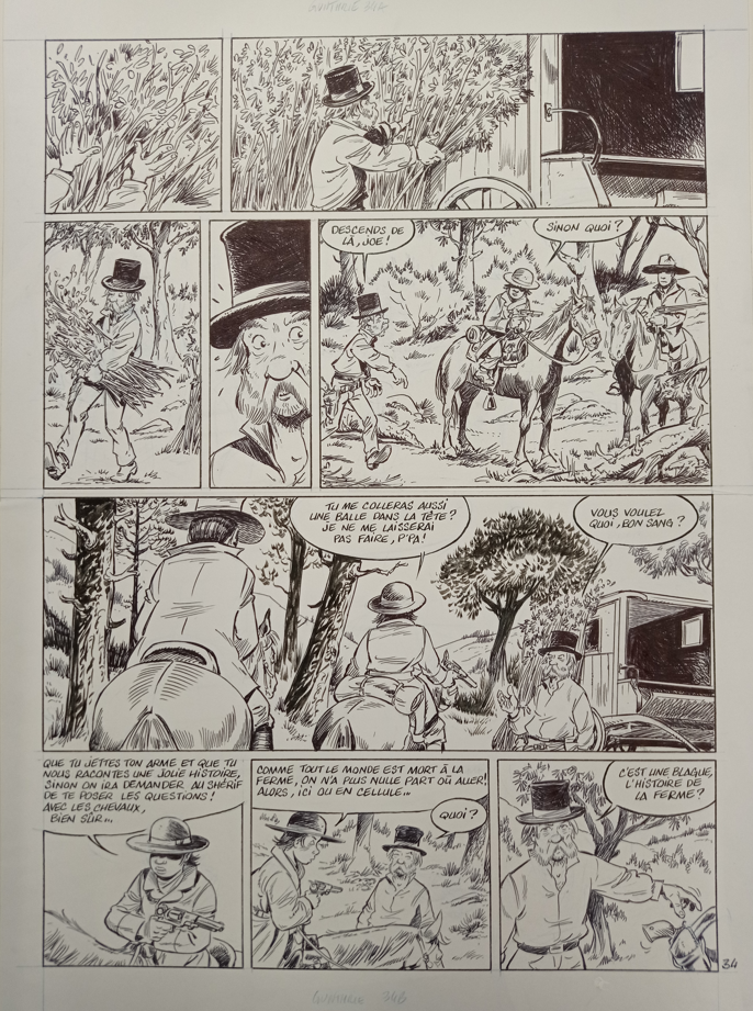 PAGE N°34 DE GUNTHRIE ORIGINAL PAR SERGE CARRERE