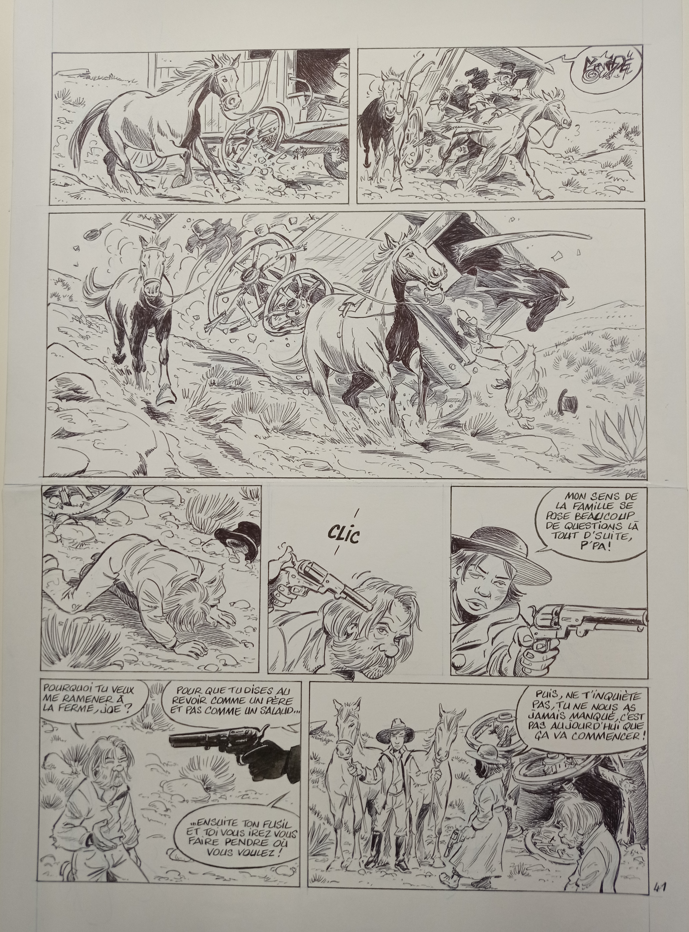 PAGE N°41 DE GUNTHRIE ORIGINAL PAR SERGE CARRERE