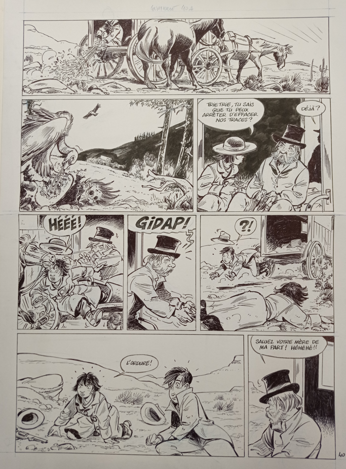 PAGE N°40 DE GUNTHRIE ORIGINAL PAR SERGE CARRERE