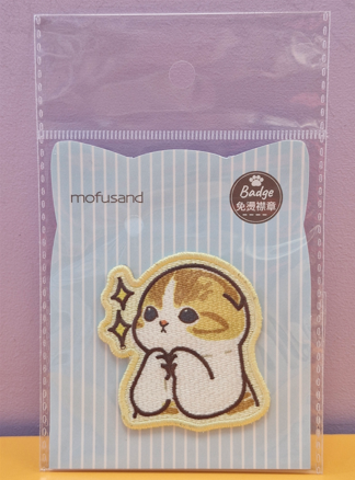 Sticker Brodé Mofusand Praying Cat