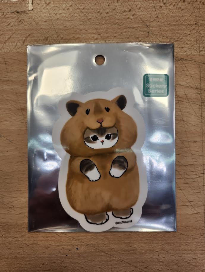 Sticker Mofusand Kitty as Hamster