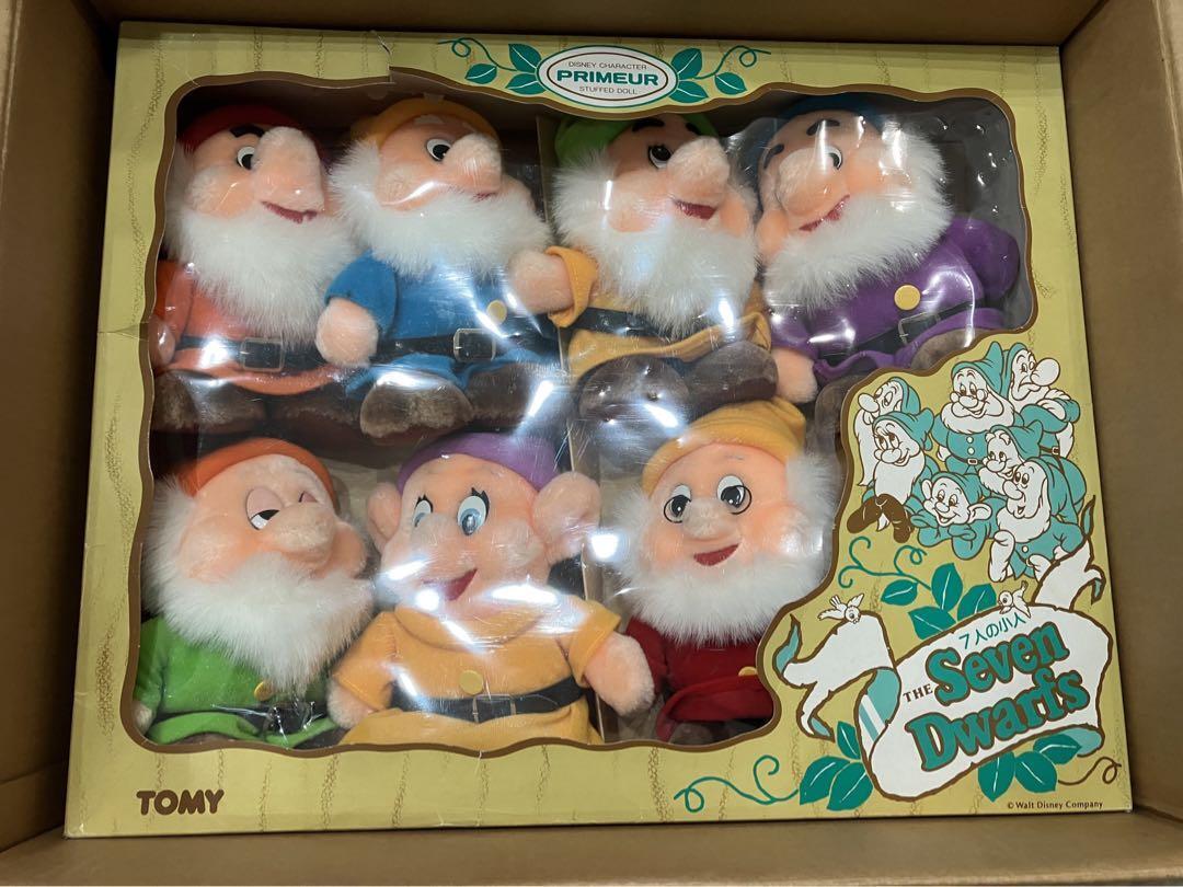 Tomy Disney Character Primeur The Seven Dwarfs Plushes 7-Pack