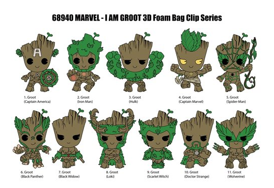 Monogram Bag-Clip We Are Groot Series 2