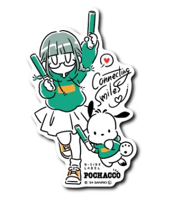 Connecting Smiles Pochaco Sticker