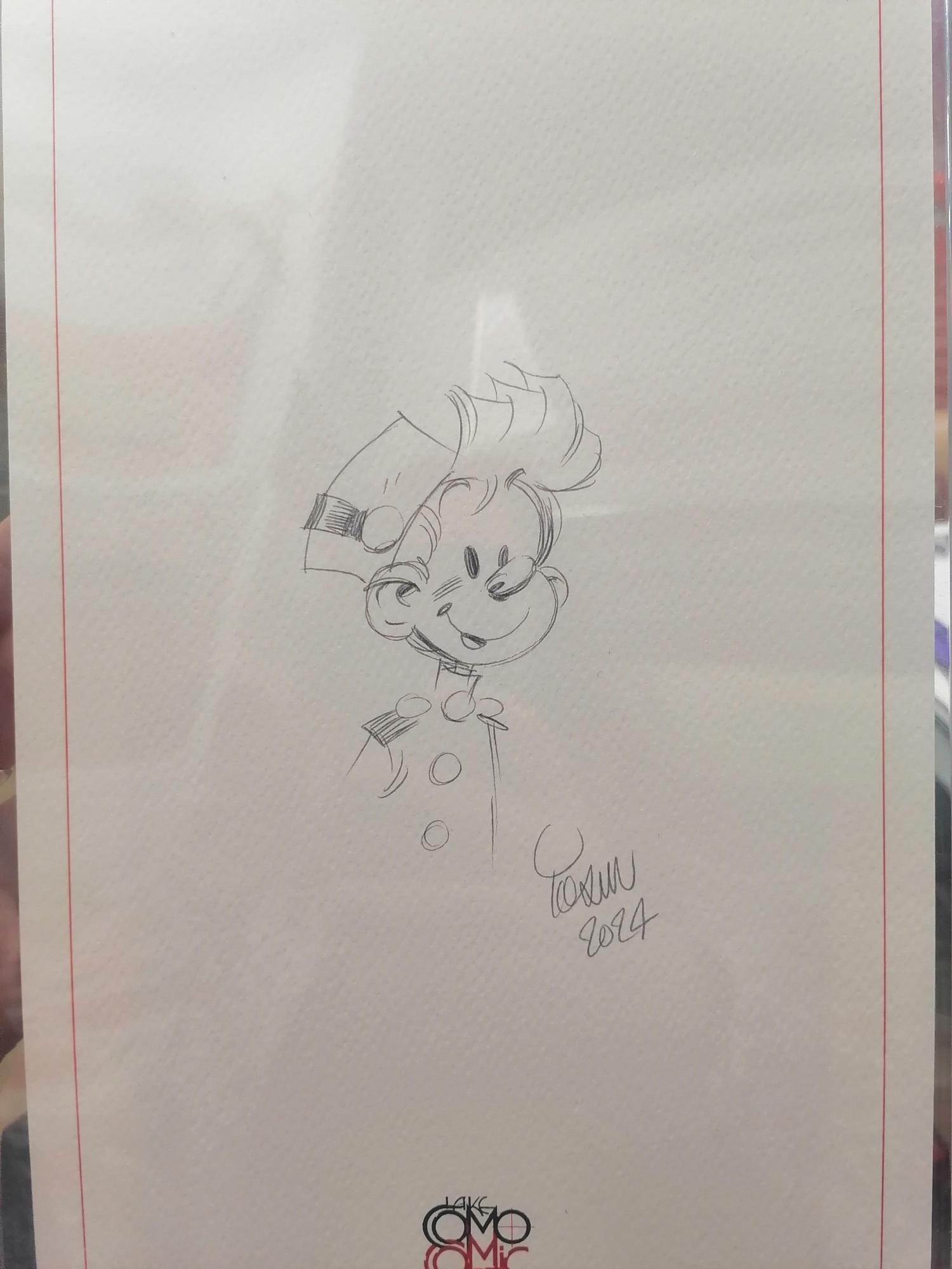 DESSIN ORIGINAL DE SPIROU PAR YOANN N°7