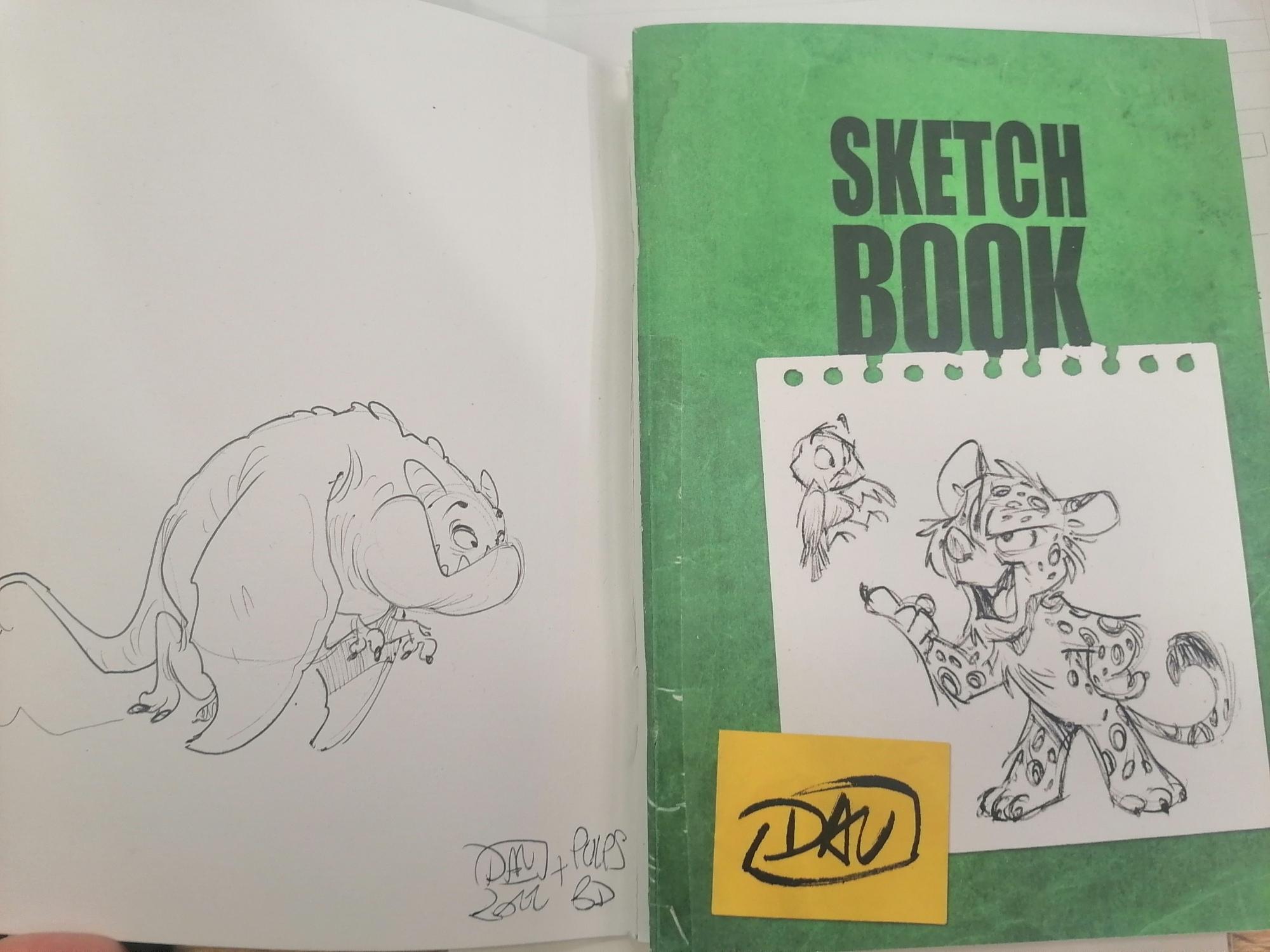 DAV' SKETCHBOOK 2023 EXCLUSIF PULP'S BD DÉDICACÉ : MONSTRE VOLANT