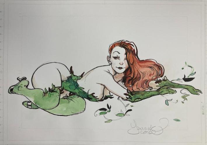 DESSIN ORIGINAL DE YANNICK CORBOZ : POISON IVY