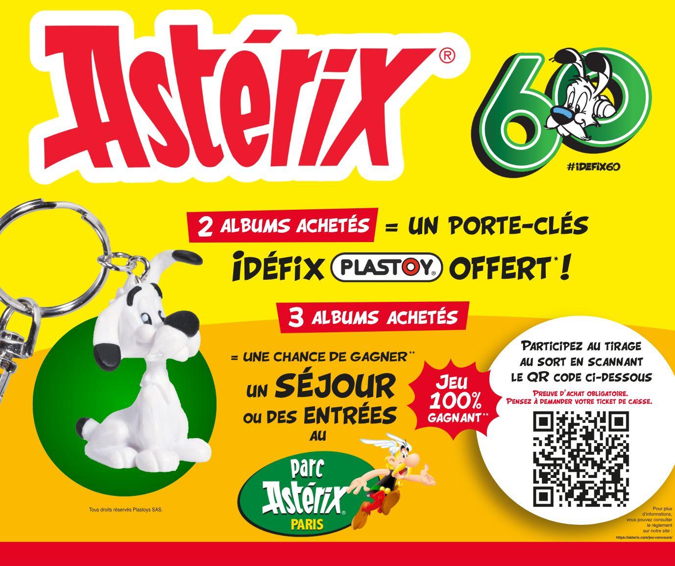 UNE FIGURINE IDEFIX OFFERTE POUR L'ACHAT DE 3 ALBUMS