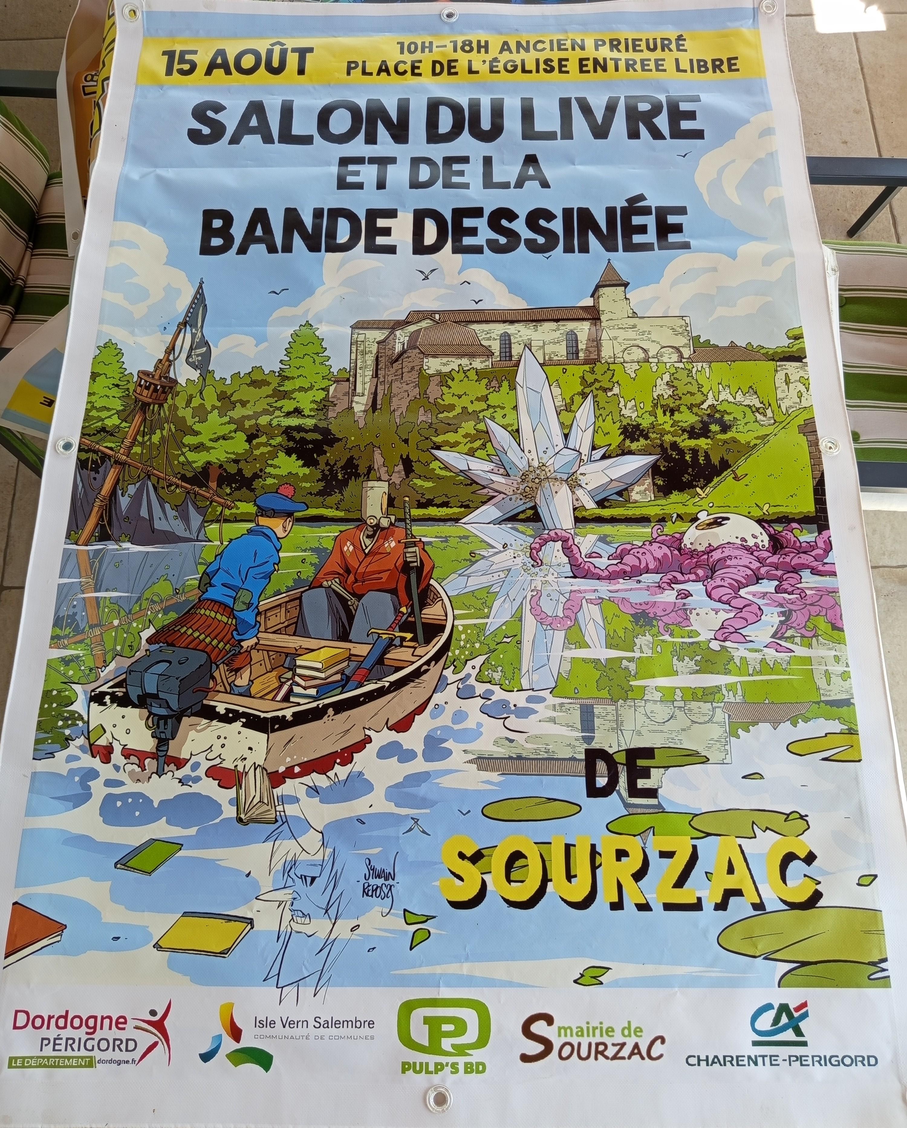 AFFICHE SOURZAC 2024 FORMAT 150X100CM - SIGNÉE ET DÉDICACÉE PAR SYLVAIN REPOS - KABUKI