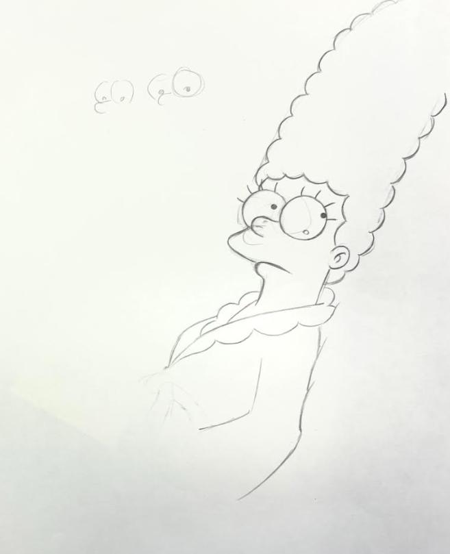 LES SIMPSONS - LES DESSINS ORIGINAUX DE LA SÉRIE ANIMÉE : MARGE N°2