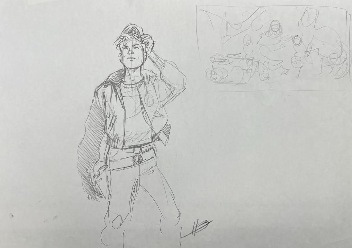 DESSIN ORIGINAL D'ERIC HERENGUEL - KONG CREW : VIRGIL