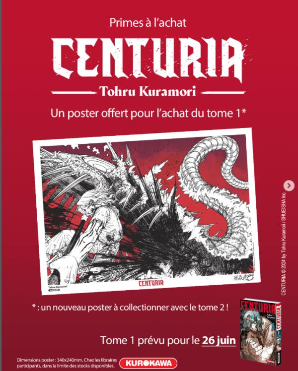 CENTURIA - TOME 1 + PRINT OFFERT